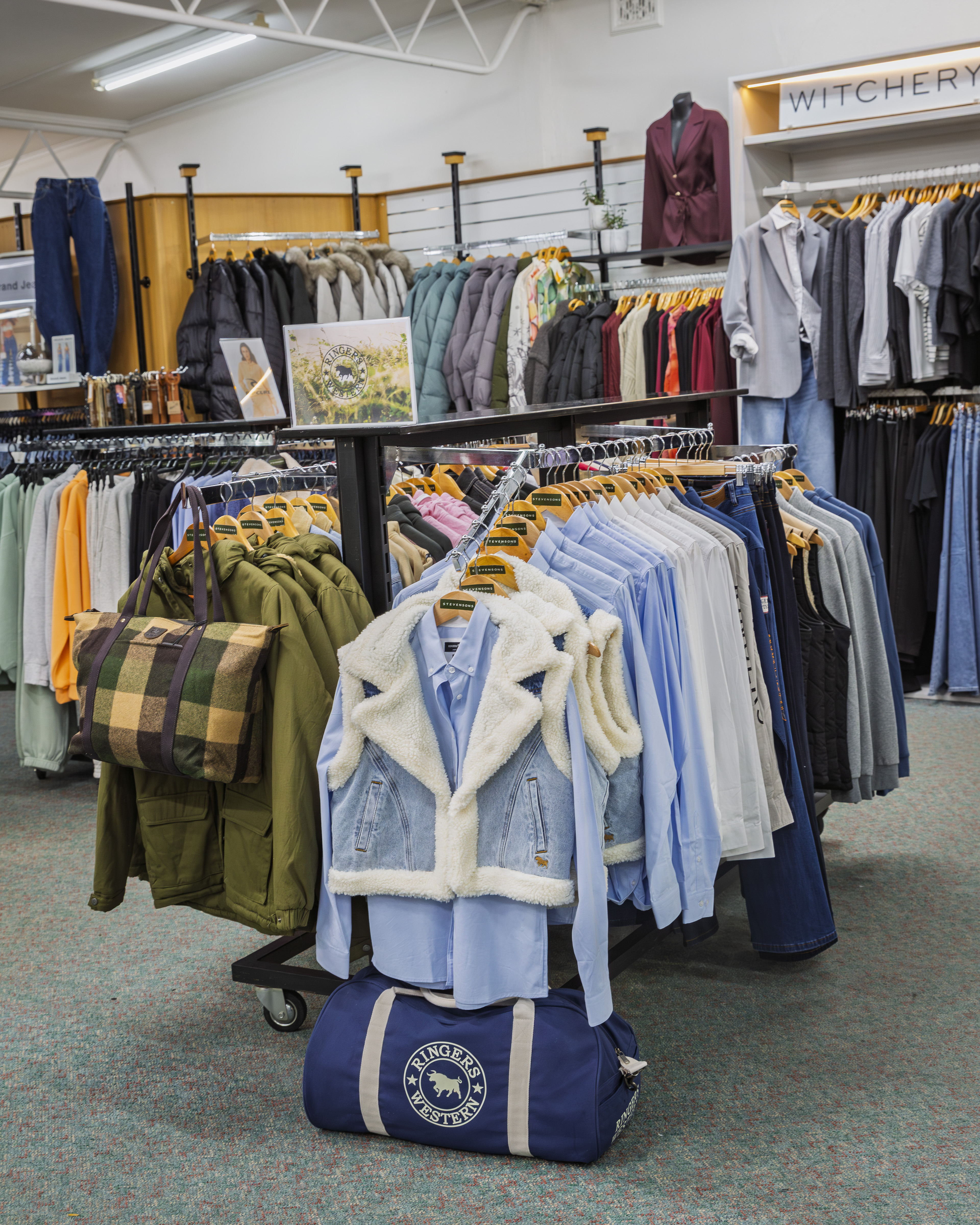 Inside Stevensons The Store — merchandise and store layout.